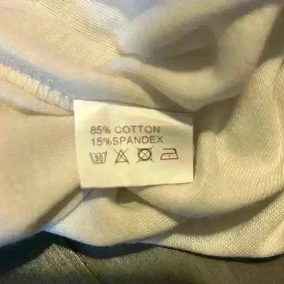 Qearal Women's‎ Top Shirt Flare Long Sleeve White Black Size Medium - Picture 5 of 6